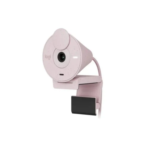 Logitech Brio 300 1080P Usb-C Webcam With Privacy Shutter - Rose